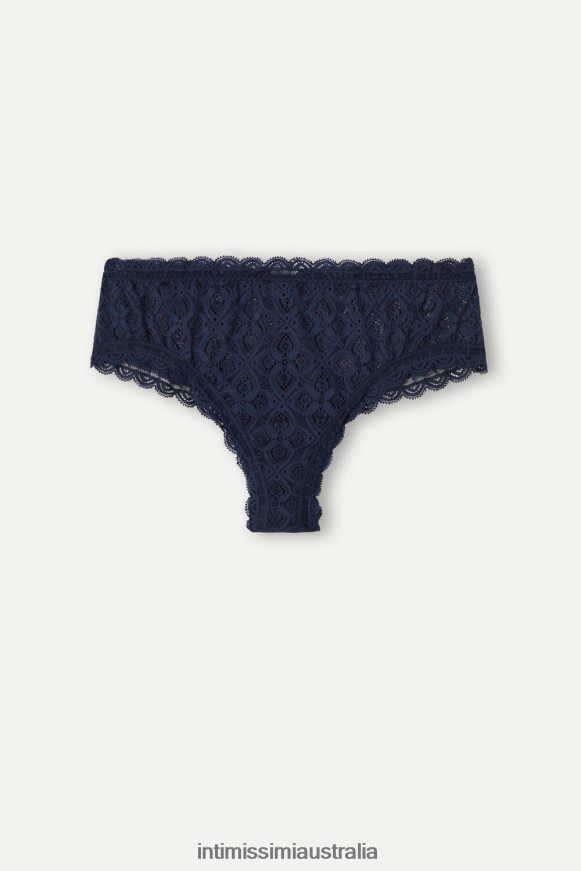 Intimissimi Women 1467-Intense Blue Underwear 0RJT481054 Lace Brazilian French Knickers