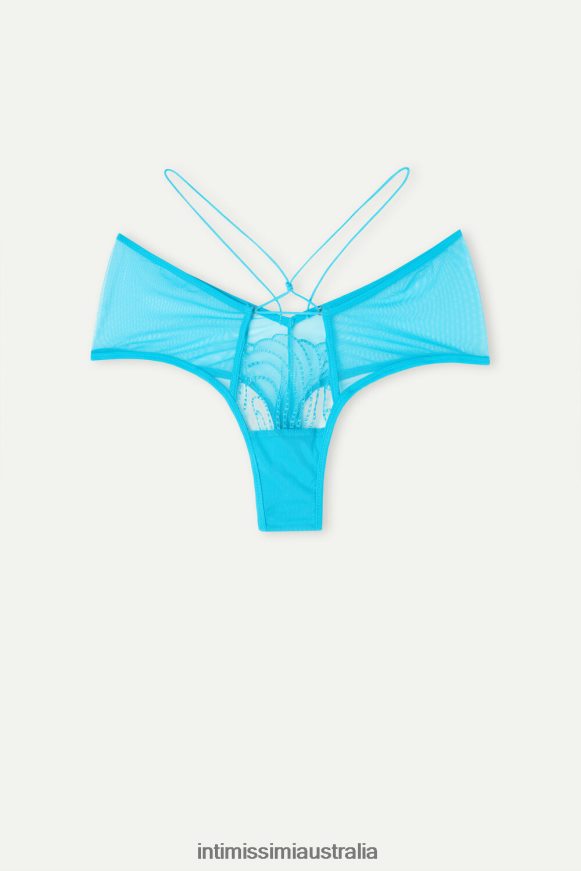 Intimissimi Women 210J-Digital Turquoise Underwear 0RJT48977 Steal the Show 80s-Style French Knickers