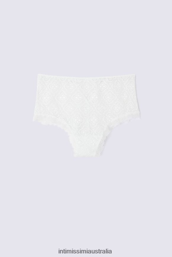 Intimissimi Women 352J-Bianco Perla Underwear 0RJT48888 Folk & Delicious High-Waisted French Knickers