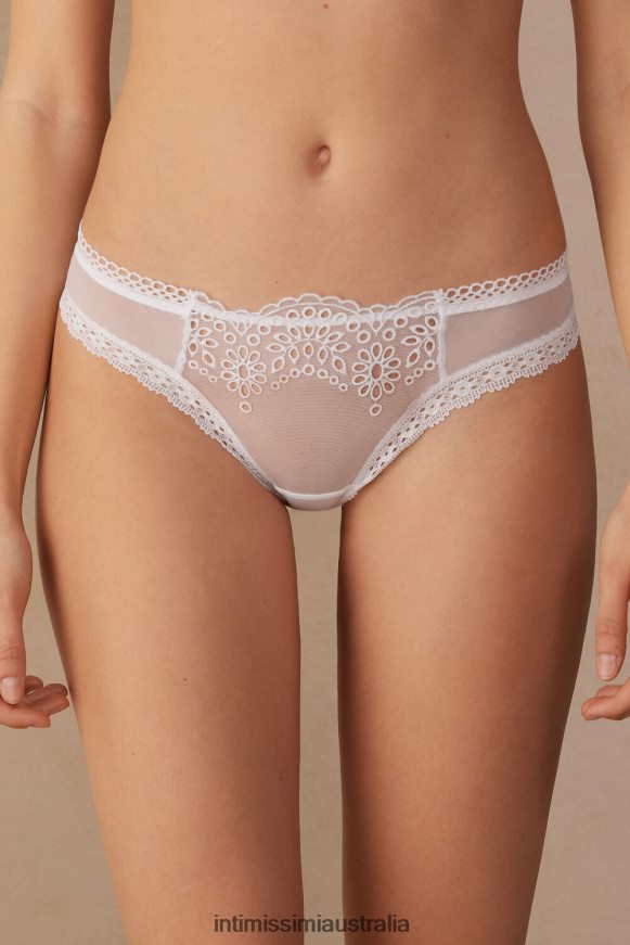 Intimissimi Women 001-White Underwear 0RJT48930 Timeless Simplicity Brazilian Briefs