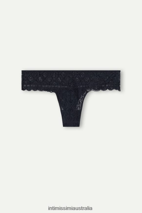 Intimissimi Women 019-Black Underwear 0RJT481084 Lace Brazilian Briefs