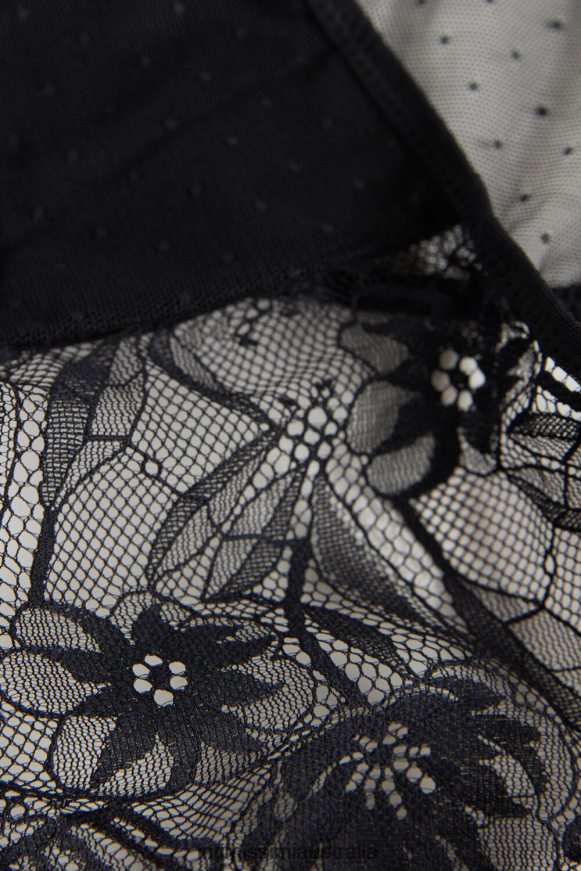 Intimissimi Women 019-Black Underwear 0RJT48845 Sensual Flowers Brazilian Briefs