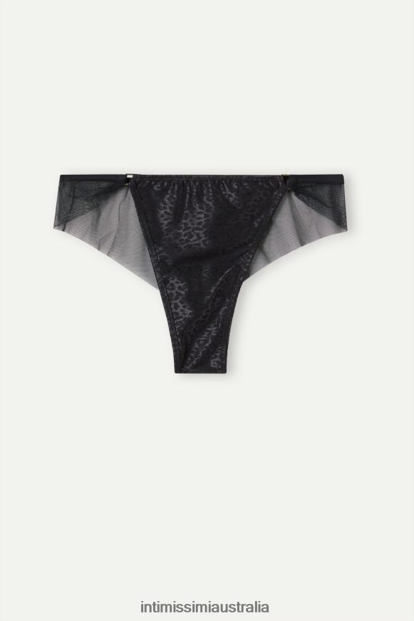 Intimissimi Women 019-Black Underwear 0RJT48974 Cool Minimal Brazilian Briefs