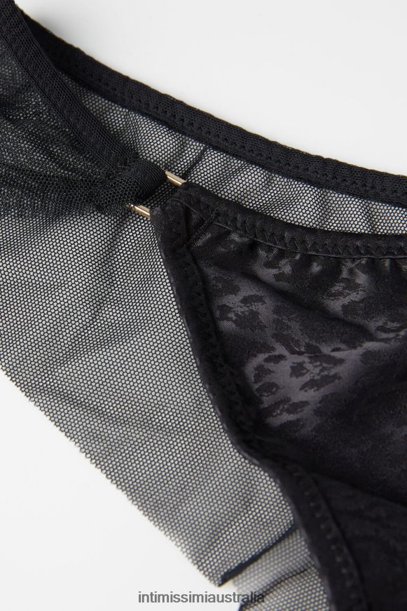 Intimissimi Women 019-Black Underwear 0RJT48974 Cool Minimal Brazilian Briefs