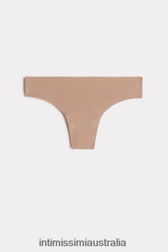 Intimissimi Women 044-Soft Beige Underwear 0RJT481181 Laser-cut Cotton Brazilian Underwear