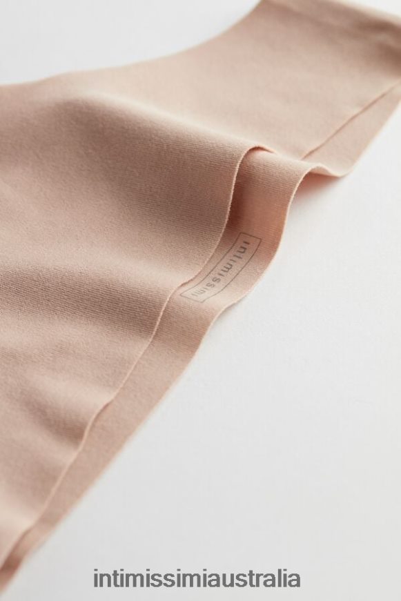 Intimissimi Women 044-Soft Beige Underwear 0RJT481181 Laser-cut Cotton Brazilian Underwear