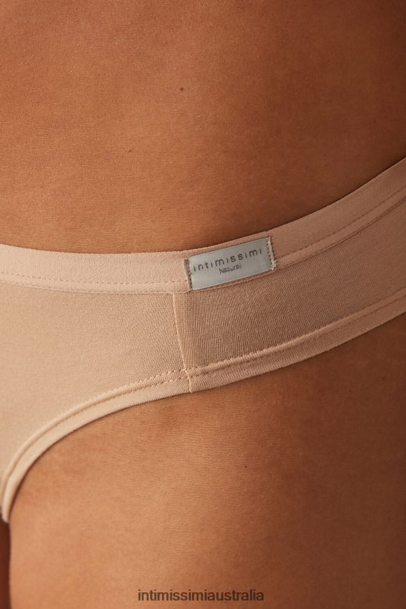 Intimissimi Women 044-Soft Beige Underwear 0RJT481190 Natural Cotton Brazilian Panties