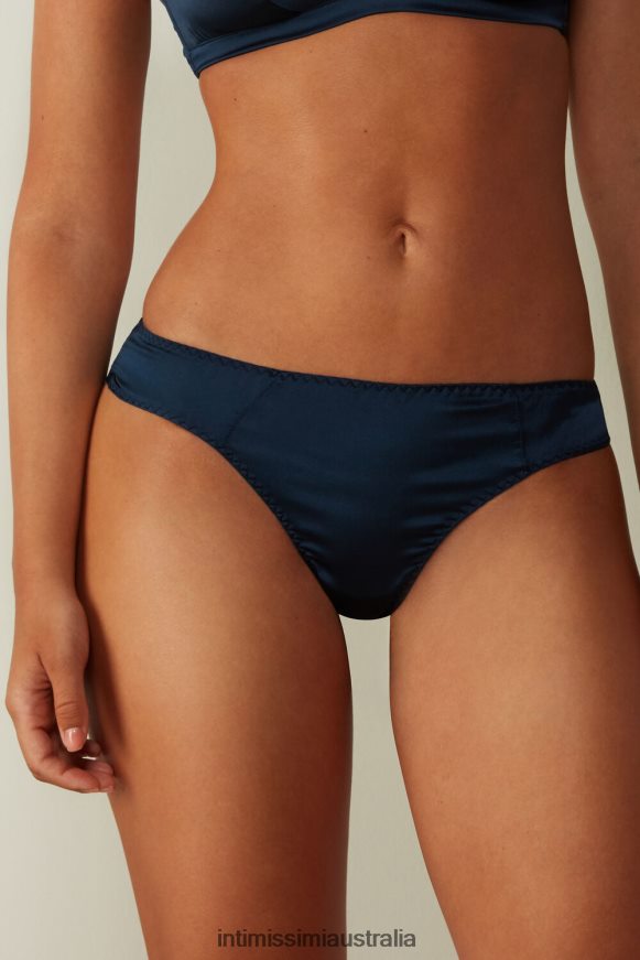 Intimissimi Women 1467-Intense Blue Underwear 0RJT481048 Silk Brazilian Briefs