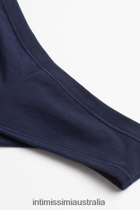 Intimissimi Women 1467-Intense Blue Underwear 0RJT481105 Ultralight Supima Cotton Brazilian Briefs