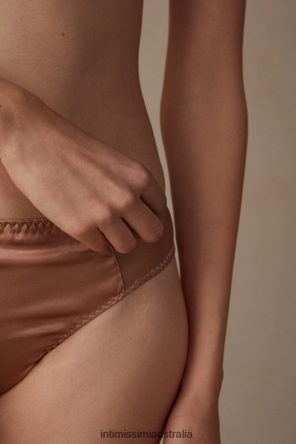 Intimissimi Women 163I-Satin Pink Underwear 0RJT481164 Silk Brazilian Briefs