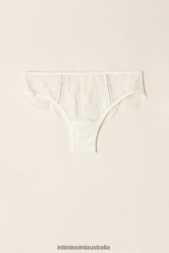 Intimissimi Women 2127-Powder White Underwear 0RJT481011 Shine High Like Stars Brazilian Briefs