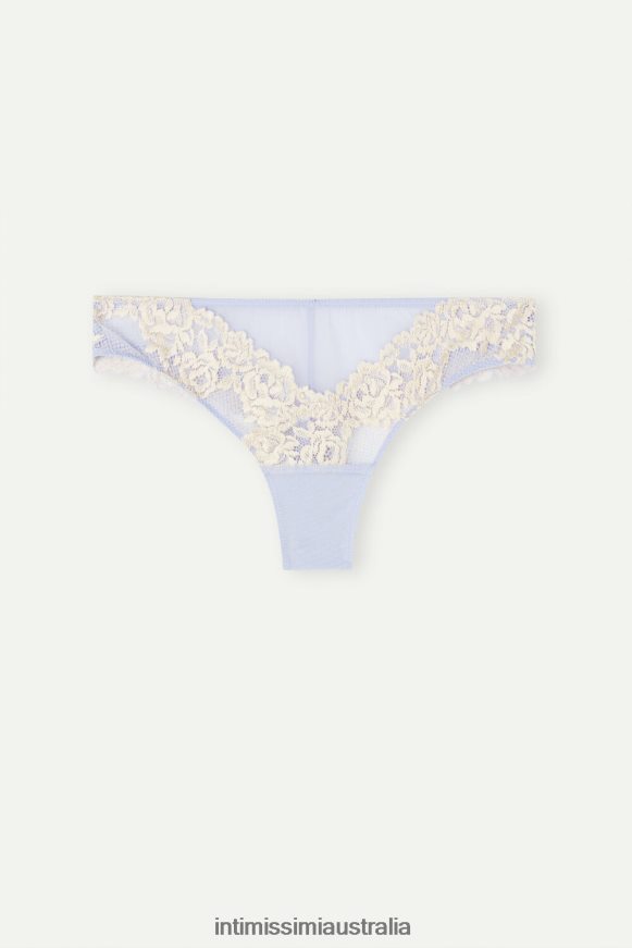 Intimissimi Women 214J-Sweet Lavender/Ivory Underwear 0RJT48960 Pretty Flowers Brazilian Briefs