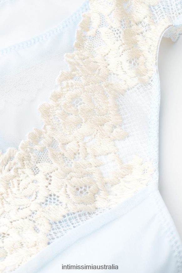 Intimissimi Women 217J-Airy Blue/Ivory Underwear 0RJT48951 Pretty Flowers Brazilian Briefs