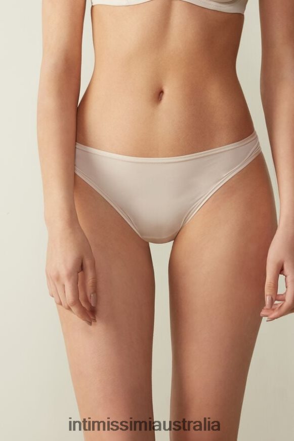 Intimissimi Women 2280-Pink Silk Underwear 0RJT481098 Ultralight Microfibre Brazilian Briefs