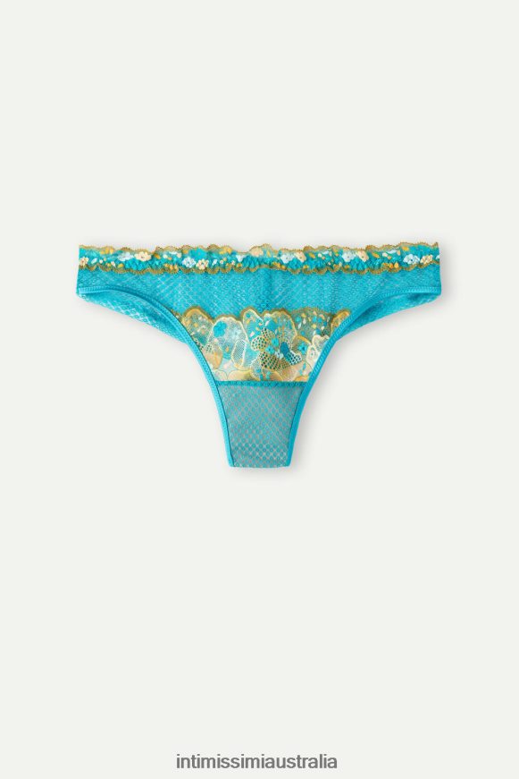 Intimissimi Women 236J-Summer Turquoise Blue Underwear 0RJT48927 Summer Vibes Brazilian Briefs