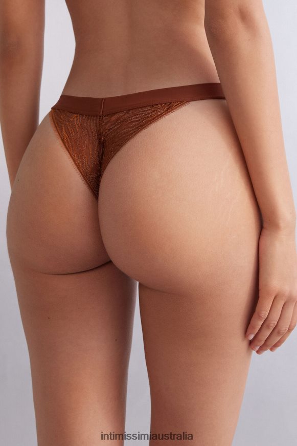 Intimissimi Women 332J-Light Cinnamon Underwear 0RJT48842 Go Animalier 80s-Style Brazilian Briefs