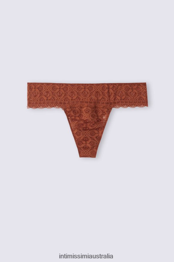 Intimissimi Women 332J-Light Cinnamon Underwear 0RJT48874 Lace Brazilian Briefs