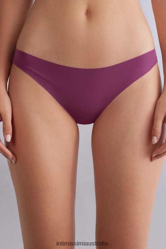Intimissimi Women 345J-Purple Wine Underwear 0RJT48864 Ultralight Microfibre Brazilian