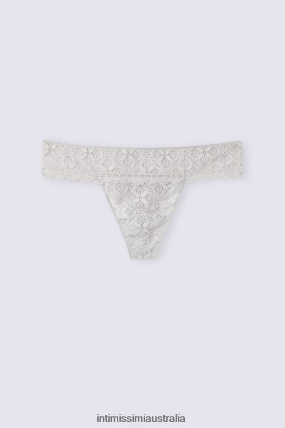 Intimissimi Women 347J-Ice Grey Underwear 0RJT48857 Lace Brazilian Briefs
