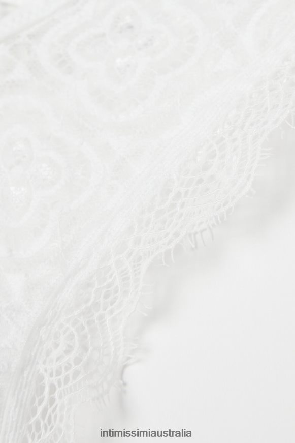 Intimissimi Women 352J-Bianco Perla Underwear 0RJT48887 Folk & Delicious '80s-Style Brazilian Briefs