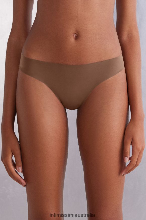 Intimissimi Women 502I-Dark Beige Underwear 0RJT481136 Ultralight Microfibre Brazilian