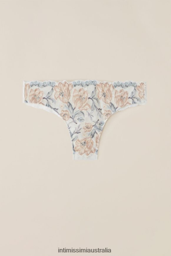 Intimissimi Women 990I-Autumn Beauty Ivory Floral Print Underwear 0RJT48938 Ephemeral Beauty Brazilian Briefs
