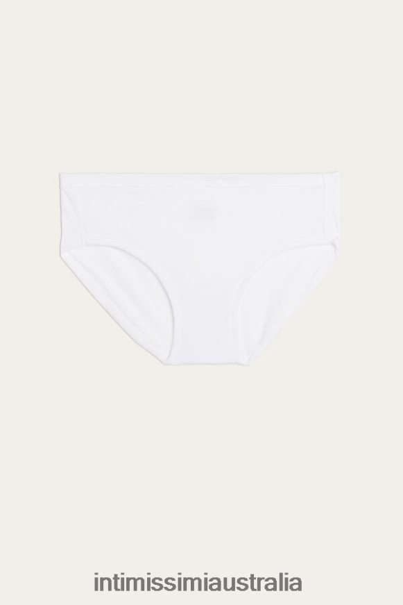 Intimissimi Women 001-White Underwear 0RJT481095 Ultralight Supima Cotton Briefs