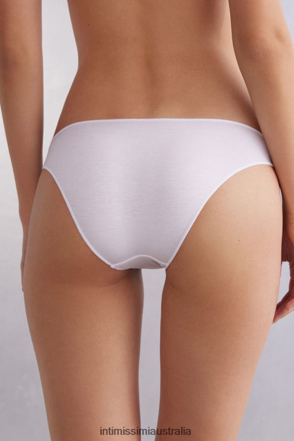 Intimissimi Women 001-White Underwear 0RJT48923 Low rise Cotton Knickers