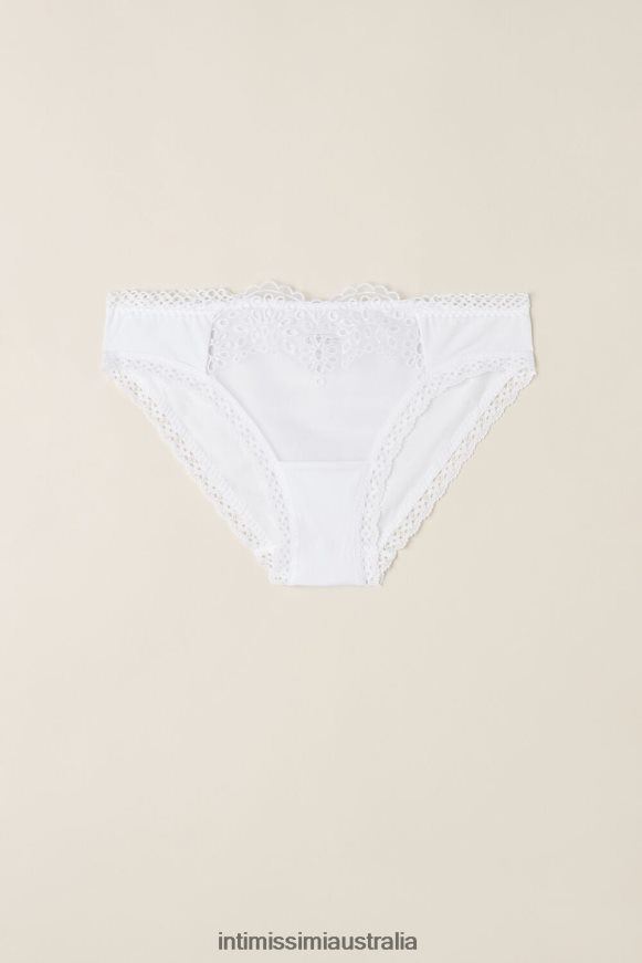Intimissimi Women 001-White Underwear 0RJT48931 Timeless Simplicity Cotton Panties