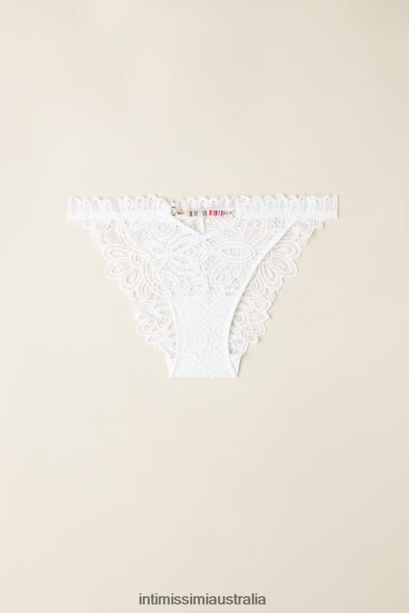 Intimissimi Women 001-White Underwear 0RJT48935 Hot Summer Days Briefs with Side Straps