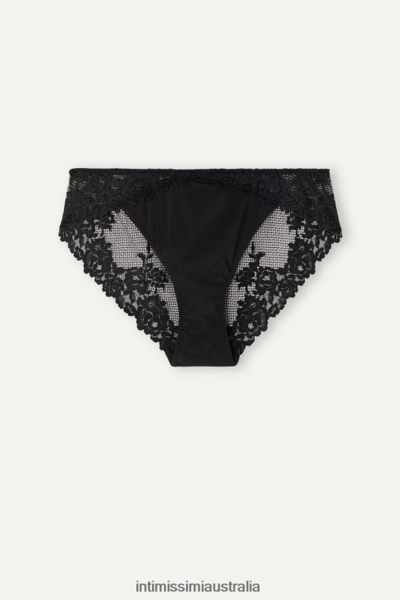 Intimissimi Women 019-Black Underwear 0RJT481044 Pretty Flowers Briefs