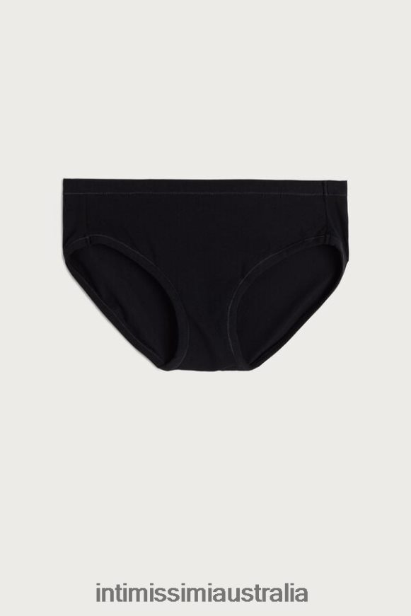 Intimissimi Women 019-Black Underwear 0RJT481142 Ultralight Supima Cotton Briefs