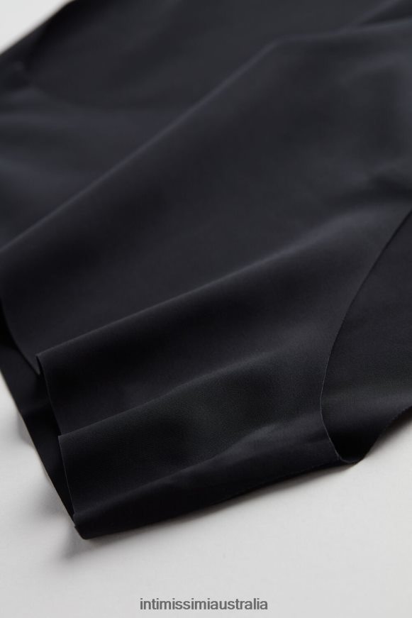 Intimissimi Women 019-Black Underwear 0RJT481169 Seamless Microfibre Snug-Fit Panties