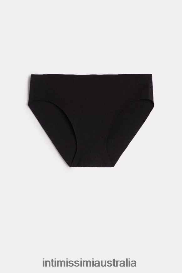 Intimissimi Women 019-Black Underwear 0RJT481187 Raw-Cut Cotton Briefs