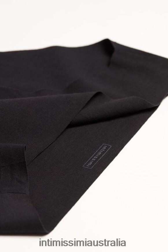 Intimissimi Women 019-Black Underwear 0RJT481187 Raw-Cut Cotton Briefs