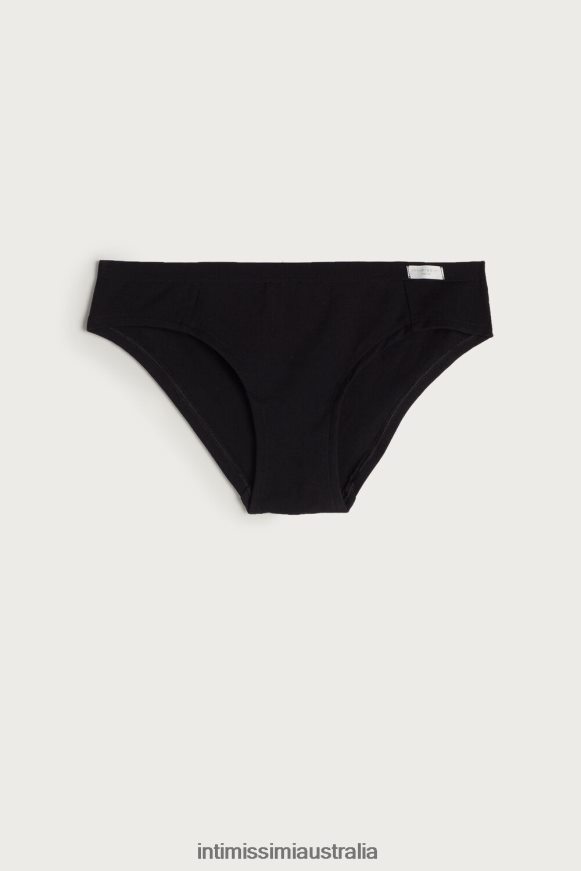 Intimissimi Women 019-Black Underwear 0RJT481197 Natural Cotton Panties