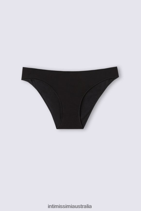 Intimissimi Women 019-Black Underwear 0RJT48922 Low rise Cotton Knickers