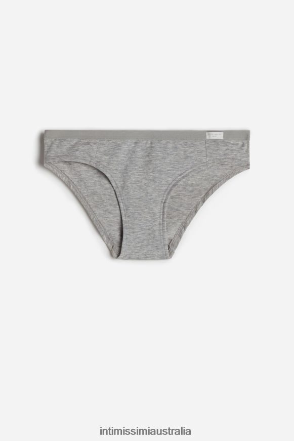 Intimissimi Women 031-Light Grey Melange Underwear 0RJT481194 Natural Cotton Panties