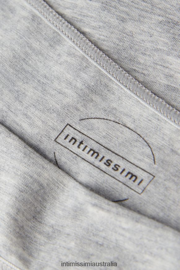 Intimissimi Women 031-Light Grey Melange Underwear 0RJT48921 Low rise Cotton Knickers