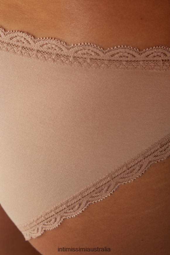 Intimissimi Women 044-Soft Beige Underwear 0RJT481086 Cotton and Lace Briefs