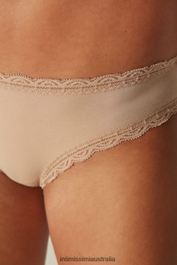 Intimissimi Women 044-Soft Beige Underwear 0RJT481086 Cotton and Lace Briefs