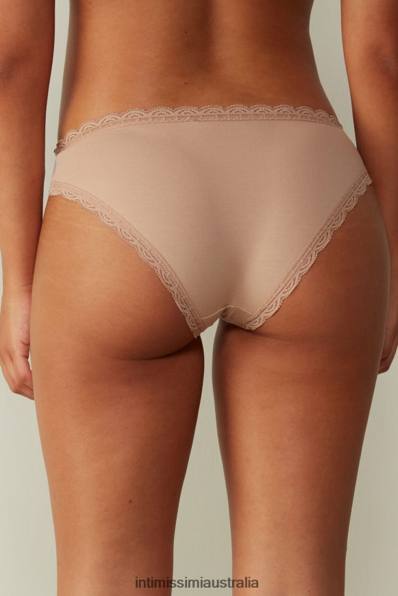 Intimissimi Women 044-Soft Beige Underwear 0RJT481086 Cotton and Lace Briefs