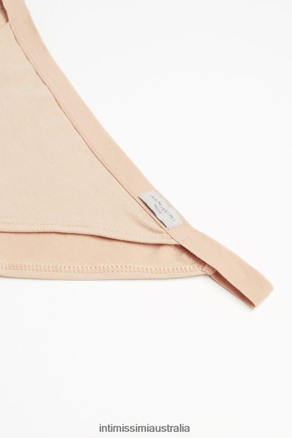 Intimissimi Women 044-Soft Beige Underwear 0RJT481110 Natural Cotton Briefs with Side Straps