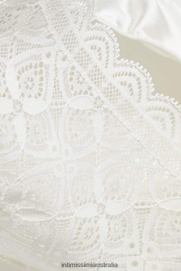 Intimissimi Women 2127-Powder White Underwear 0RJT481128 Silk and Lace Briefs