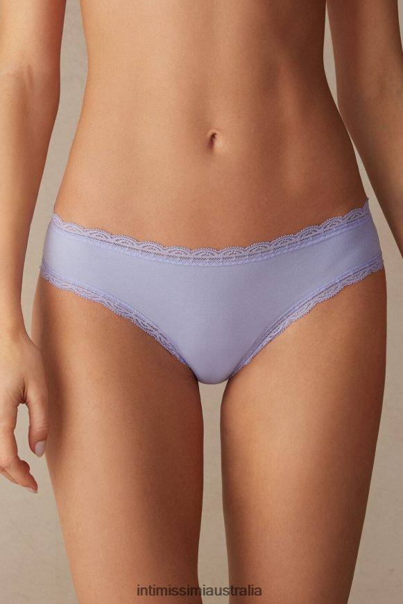 Intimissimi Women 212J-Sweet Lavender Underwear 0RJT48996 Cotton and Lace Briefs