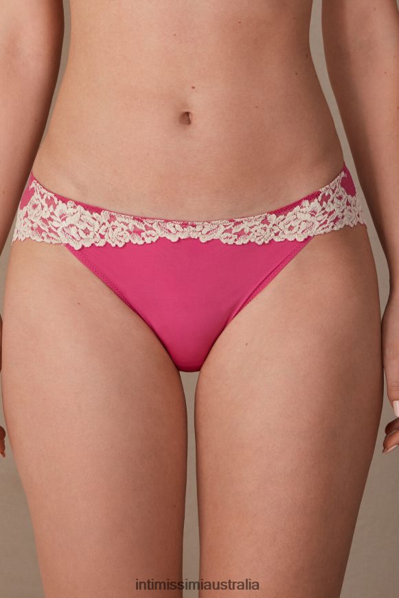 Intimissimi Women 213J-Valentine Pink/Ivory Underwear 0RJT48971 Pretty Flowers Briefs