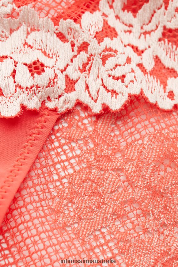 Intimissimi Women 216J-Flame Scarlet/Ivory Underwear 0RJT48953 Pretty Flowers Briefs