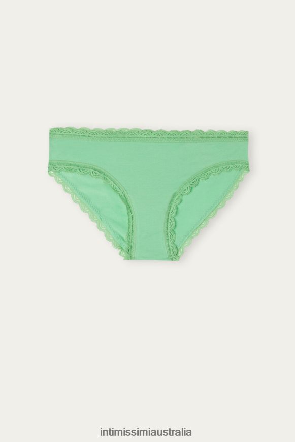 Intimissimi Women 218J-Apple Mint Underwear 0RJT48994 Cotton and Lace Briefs