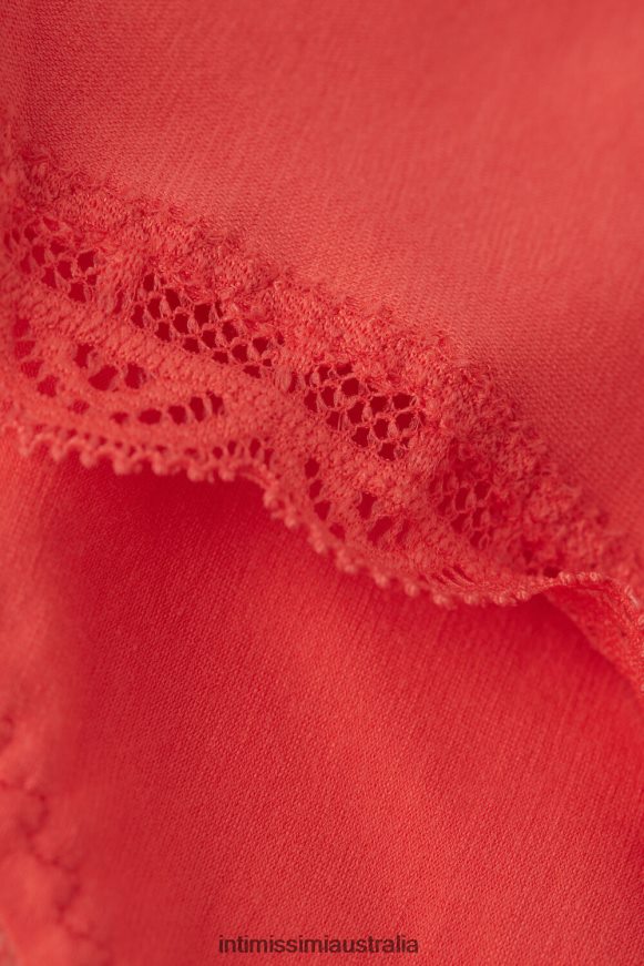 Intimissimi Women 219J-Flame Scarlet Underwear 0RJT48992 Cotton and Lace Briefs