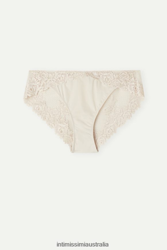 Intimissimi Women 2280-Pink Silk Underwear 0RJT481015 Pretty Flowers Briefs